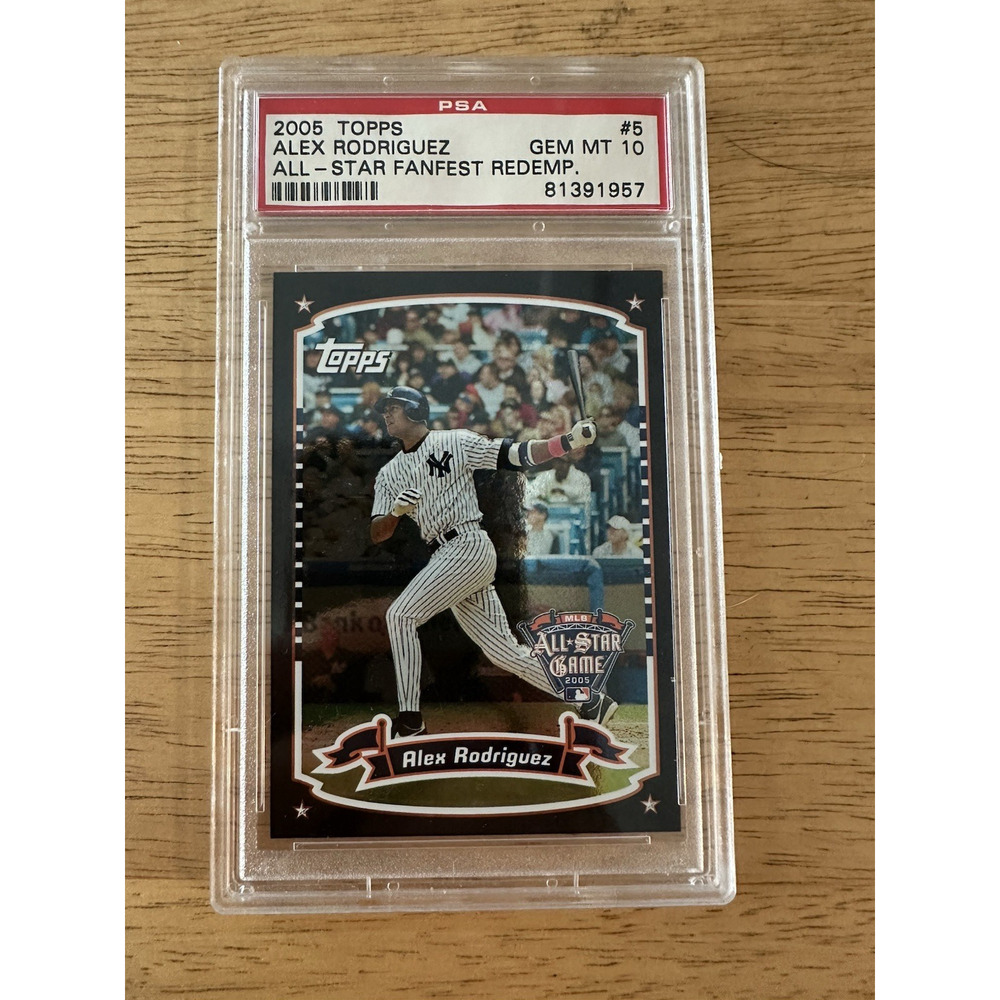 2005 Topps ALL-STAR FANFEST REDEMPTION #5 ALEX RODRIGUEZ PSA 10 GEM MINT POP 126